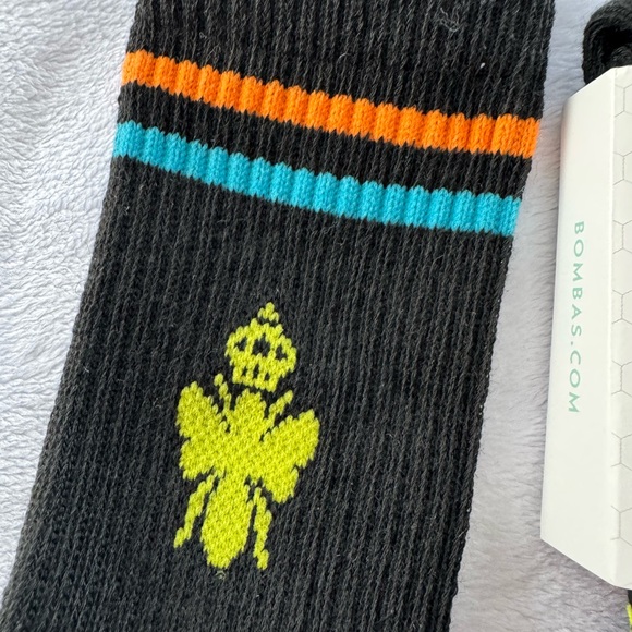 Bombas Socks XS 5 Pair Bundle Youth Size 1-3 NWT Black Antimicrobial Honeycomb - Picture 3 of 6